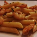 Pasta con gamberi alla paprika dolce