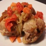 Bombette di suino con funghi e patate