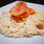 risotto alla zucca con salmone affumicato