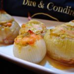 Cipolle farcite al salmone