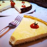 Cheesecake salata con pomodorini cotta al forno