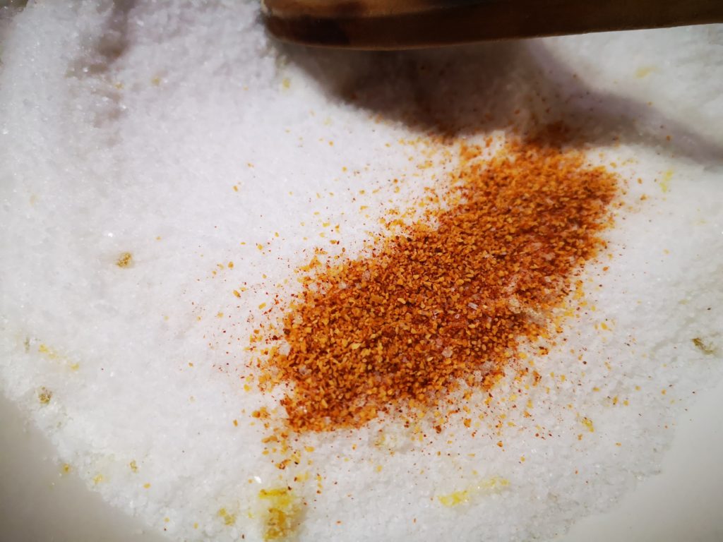 peperoncino e aglio in polvere