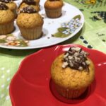 Muffin al pistacchio con cuore di cioccolato