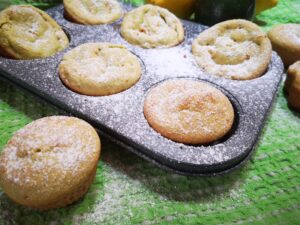 Tortine  di avocado mandorle e limone