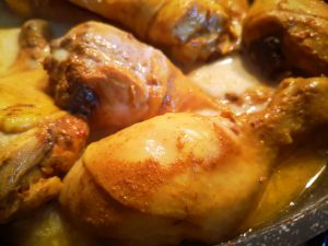 Pollo speziato e latte di cocco