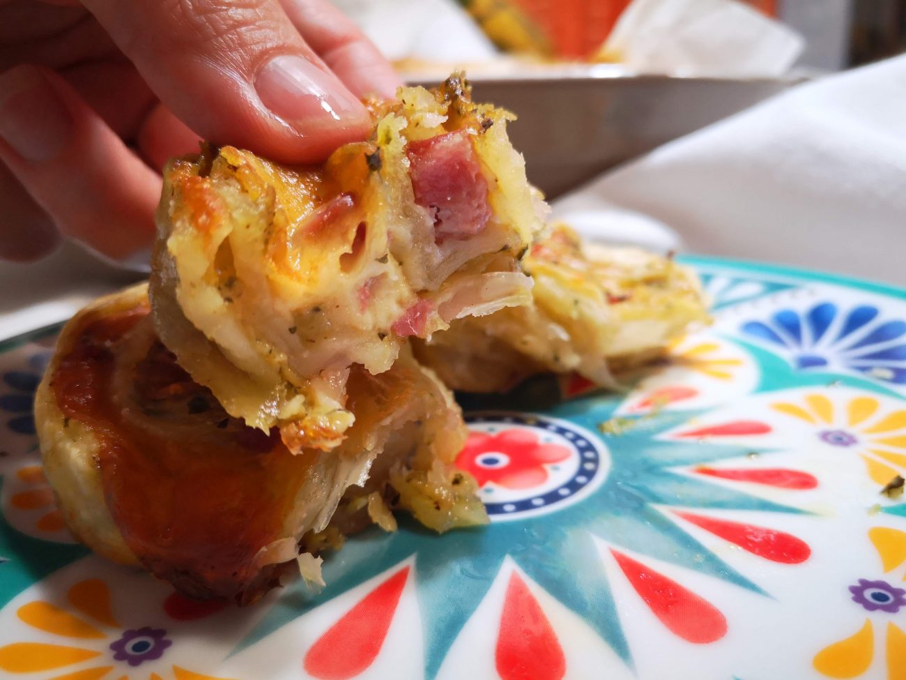 Rotolo di sfoglia con crema di zucchine