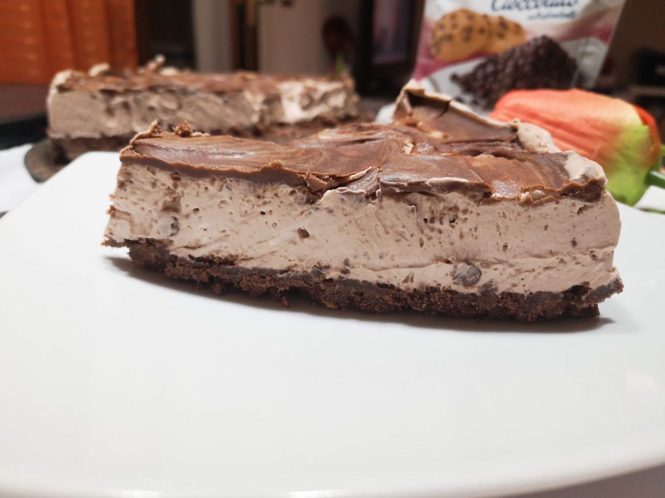 Cheesecake alla nutella e gocce di cioccolato