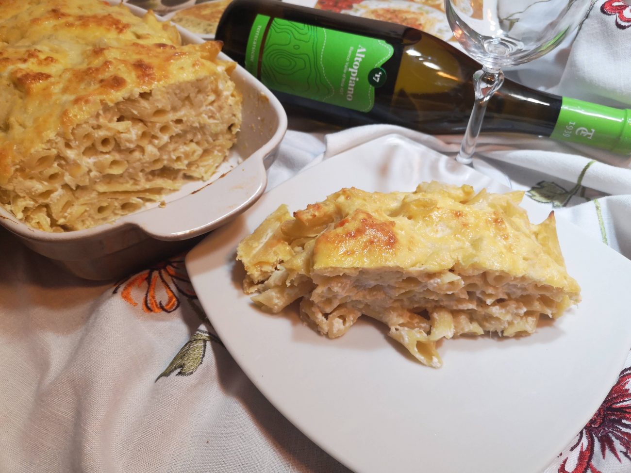 Pasta con il cavolfiore e ricotta al forno