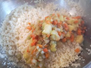 Zucchine tonde ripiene di cous cous