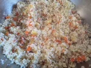 Zucchine tonde ripiene di cous cous