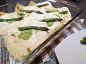 Crepes agli asparagi e stracchino