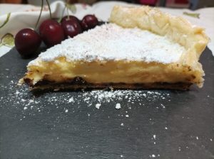 Quiche Lorraine con gocce di cioccolato