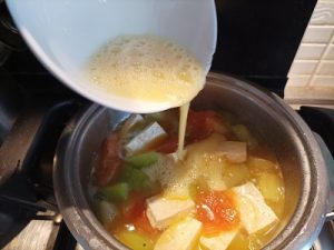 Zuppa fredda di zucchina lunga 