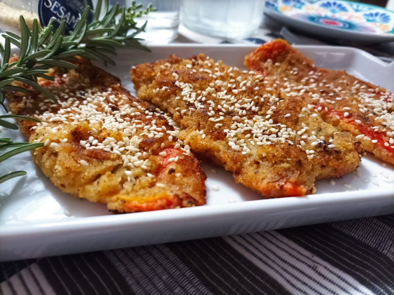 Cotolette di peperoni rossi