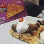 Sfoglia di uovo con melanzane e peperoni