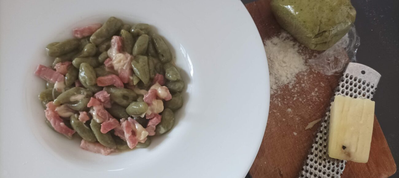 Gnocchetti di cime di rapa e pancetta