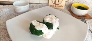 Flan di spinaci e stracciatella